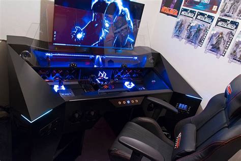 Project Alternate - Futuristic Gaming PC In A Desk Corner Gaming Desk, Gaming Computer Desk, Pc ...
