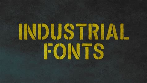 Best Free and Premium Industrial Fonts | Industrial font, Typography design quotes, Industrial