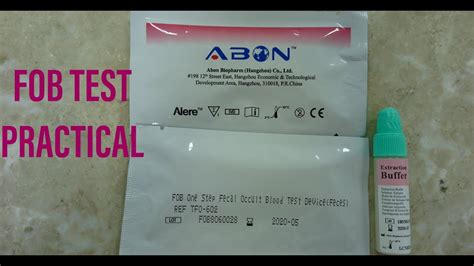 Fecal Occult Blood Test Procedure abd practical in hindi and urdu - YouTube