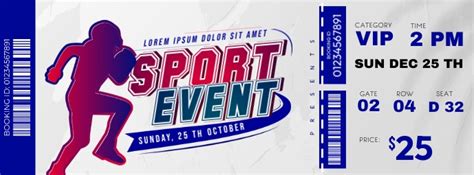 Copy of Sport Event Ticket | PosterMyWall