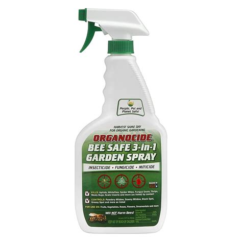 Organocide® Bee Safe 3-in-1 Organic Insect Control Garden Spray, Ready-to-Use Bottle, 24 oz ...