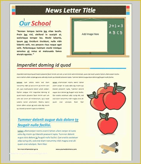 Word Document Newsletter Templates Free Of 40 Word Newsletter Template ...