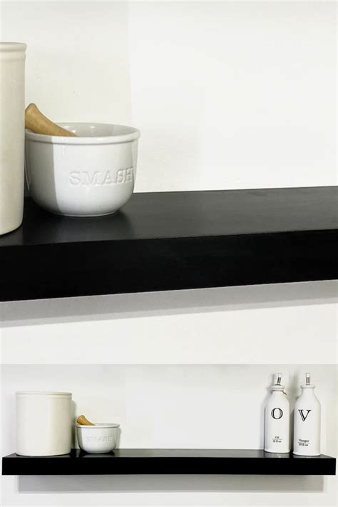 Black Floating Shelves Floating Shelf Black Modern Floating - Etsy in ...