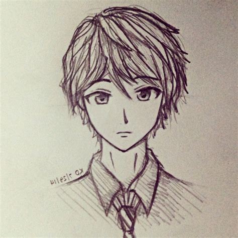 Cute Easy Anime Drawings Boy - 1024x1024 Wallpaper - teahub.io