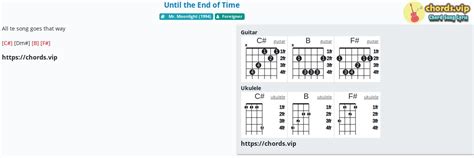 Chord: Until the End of Time - Foreigner - tab, song lyric, sheet ...