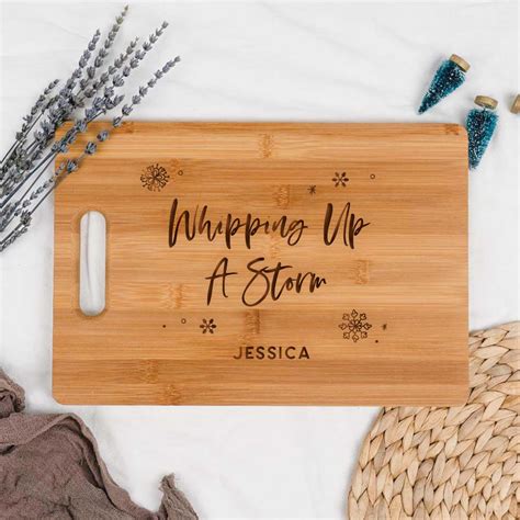 [Custom Name] Christmas Collection Engraved Wooden Chopping Board ...