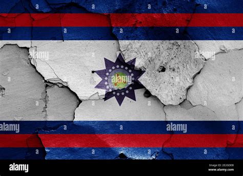 flag of Paysandu Department painted on cracked wall Stock Photo - Alamy