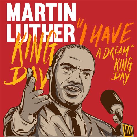 Martin Luther King Day Poster Illustration 184353 Vector Art at Vecteezy