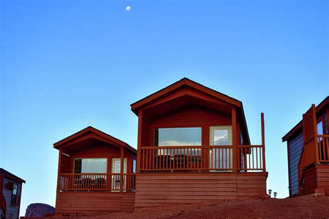 Monument Valley Sunrise On The View Cabins With Moon Photograph by ...