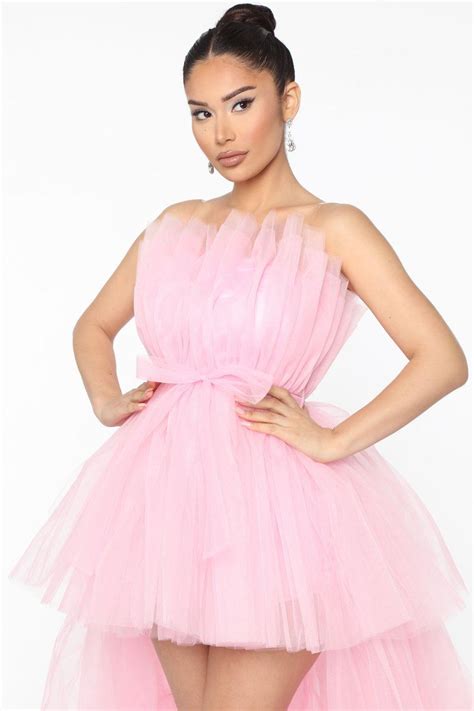 Exclusive After Party Tulle Maxi Dress - Pink | Pink dress fashion, Pink maxi dress, Pink party ...