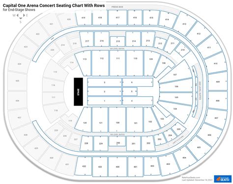 Capital One Arena Seating Charts for Concerts - RateYourSeats.com