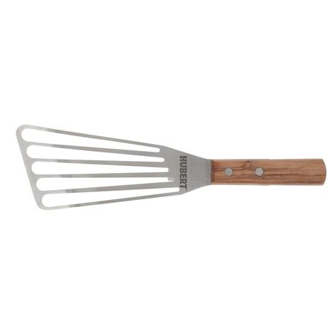 HUBERT® Stainless Steel Fish Spatula with Rosewood Handle - 8"L x 3 1/2"W Blade