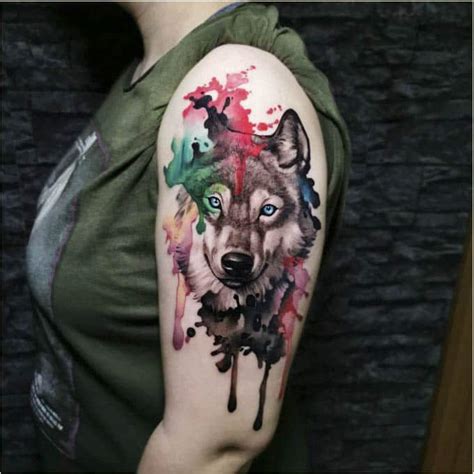 Spirit Wolf Tattoo Design