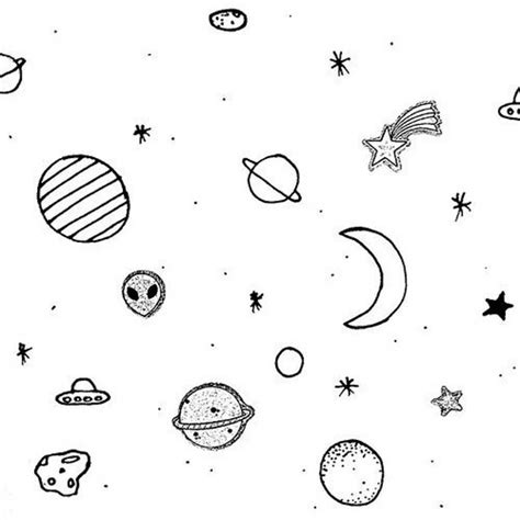 Alien Drawings Aesthetic Easy Space Drawings - Mari-Kiketi