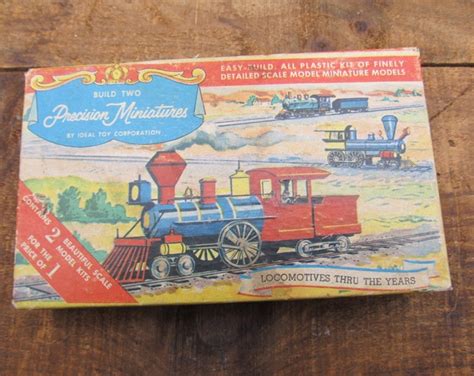 Vintage 1950's Plastic Train Engine Model Kit Precision Miniatures by Ideal Toy Corporation - Etsy