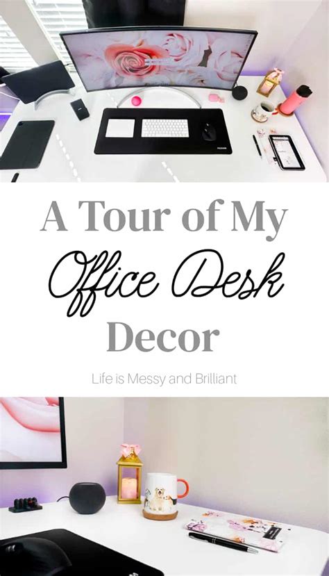 A Tour of My Girly Office Desk Decor - Tech & Stationery