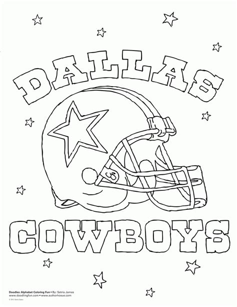 Dallas Cowboys Coloring Pages For Kids - Coloring Home