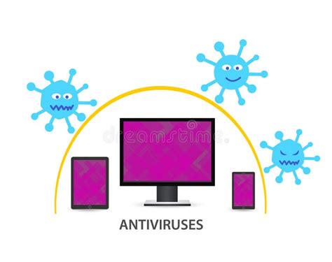 Virus Computer Illustration. Stock Vector - Illustration of health, monster: 101888446