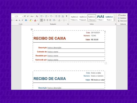 Recibo De Pagamento Modelo Word | Images and Photos finder