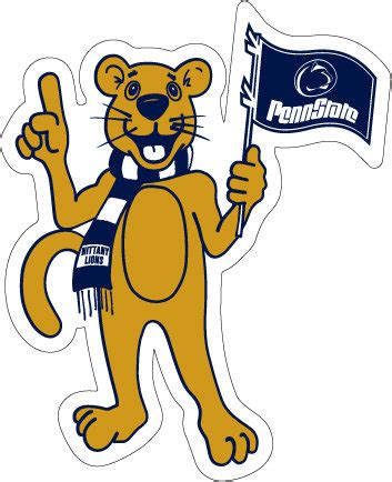 Penn State Nittany Lion Mascot Magnet - 3.5 inches Nittany Lions (PSU ...