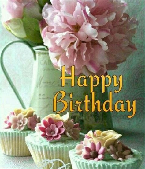 Pin by Debbie Buck-Gibbs on Cards | Happy birthday flower, Happy birthday greetings, Happy ...