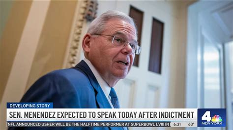 Sen. Bob Menendez expected to speak after indictment on bribery charges ...