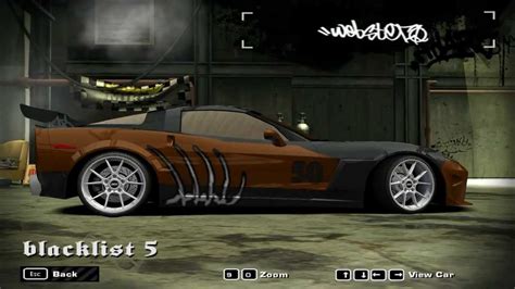 Need For Speed Most Wanted Blacklist Cars