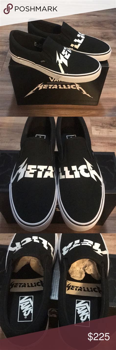 Vans x Metallica Slip-Ons | Vans, Slip on, Vans black and white