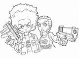 20  Boondocks Coloring Pages Free Printable PDF & Online sketch template