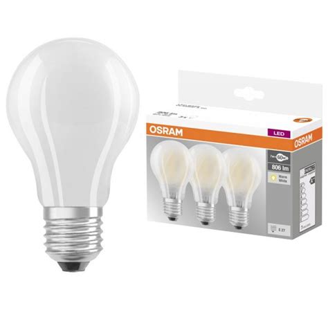 Osram Classic LED GLS E27 Bulb 7=60W (3PK) - Xpress Electrical