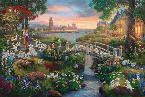 101 Dalmatians - Limited Edition Art - Thomas Kinkade Galleries of New ...