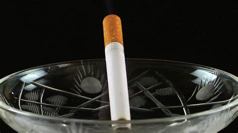 Tobacco Smoke Cigarette In Ashtray Stock Footage SBV-318502495 ...