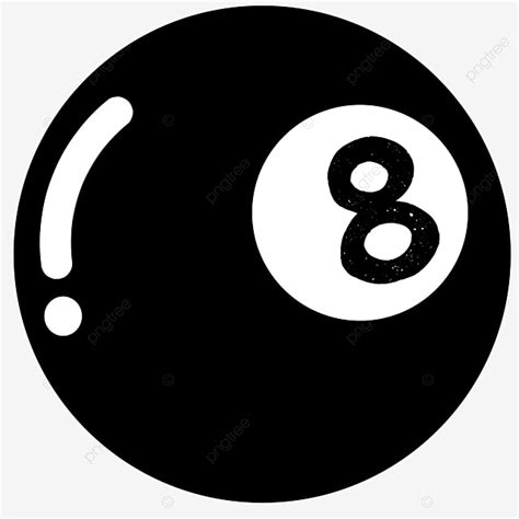 Eight Ball Vector Hd PNG Images, 8ball Pocket Ball Eight Illust Vector ...