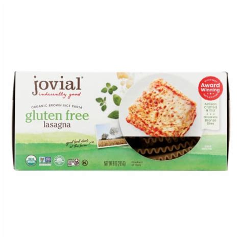 Jovial - Pasta Organic Brown Rice Lasagna, 6 CT/ 9 OZ - Harris Teeter