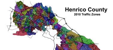 Traffic Zone Map, 2010 - Henrico County, Virginia