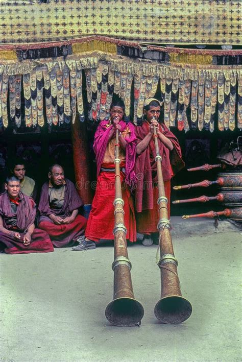 Tibetan Horn Musical Instrument Sold in a Music Store in Bhaktapur ...