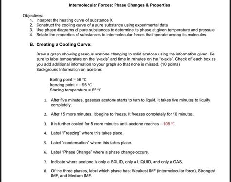 Solved Intermolecular Forces: Phase Changes & Properties | Chegg.com