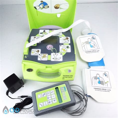 Zoll AED Plus Trainer w/ Pads & Remote Training CPR/Basic Life Support COMPLETE - CHD Medical