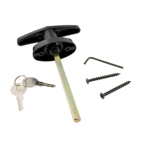 Rural365 Locking T Handle Latch Shed Lock with Keys and Hardware - Door ...