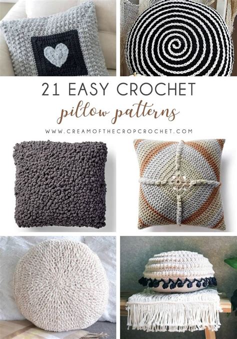 21 Easy Crochet Pillow Patterns - Cream Of The Crop Crochet