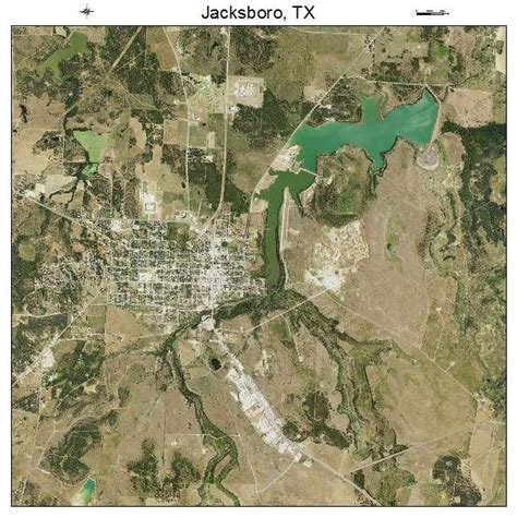 Aerial Photography Map of Jacksboro, TX Texas