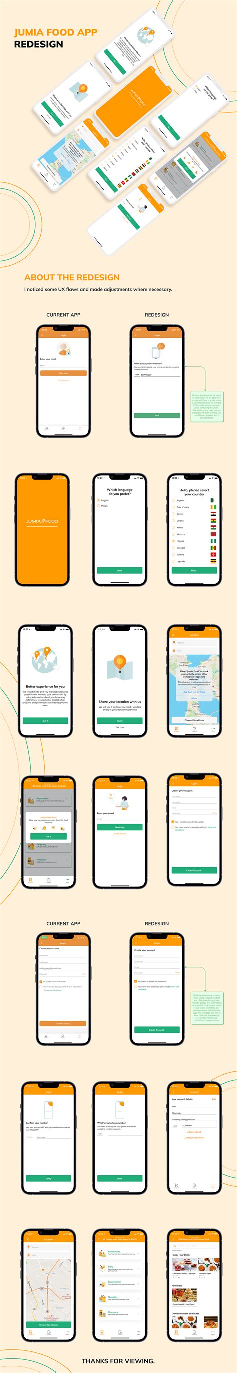 JUMIA FOOD APP REDESIGN :: Behance