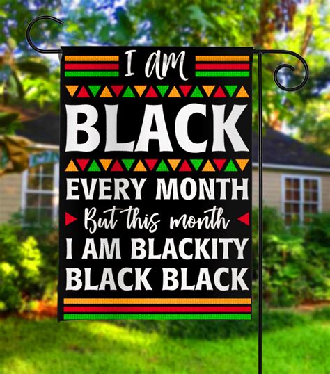 Black History Month Flag Cool Proud Black Every Month Black | Etsy