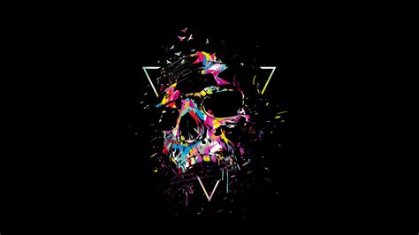 1366x768 Skull Color Sketch Art 4k Laptop HD ,HD 4k Wallpapers,Images,Backgrounds,Photos and ...
