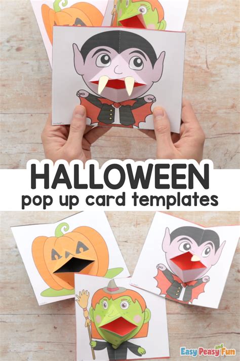 Halloween Pop Up Card Templates - Easy Peasy and Fun