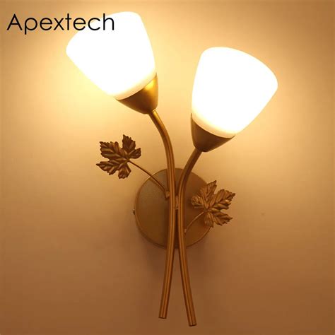 Apextech Artistic Wall Lamp Romantic Rose Wall Lights Bedroom Night ...