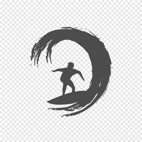 Logo Surfing Silhouette, kite surf, sport, logo png | PNGEgg