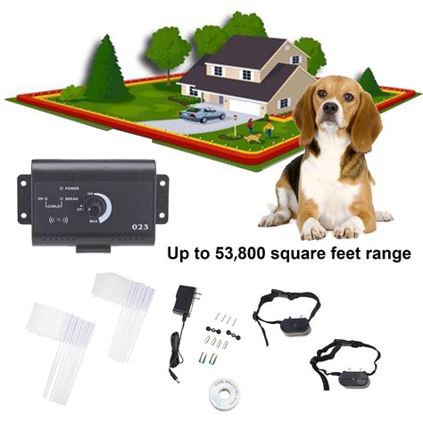 Underground Electric Dog Fence System Waterproof 2 Shock Collars for 2 Dogs - Walmart.com ...