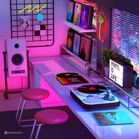 vaporwave room - Google Search in 2020 | Retro bedrooms, Neon room, Retro room