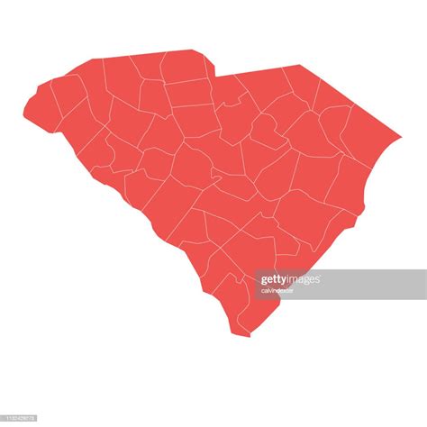 South Carolina State Map With Counties High-Res Vector Graphic - Getty Images